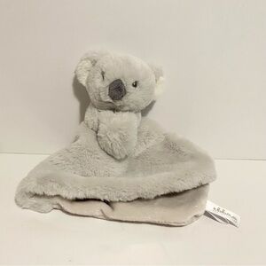 Ebba Eco Collection Gray Koala Lovie Plush Security Lovey White Soft Girl Boy